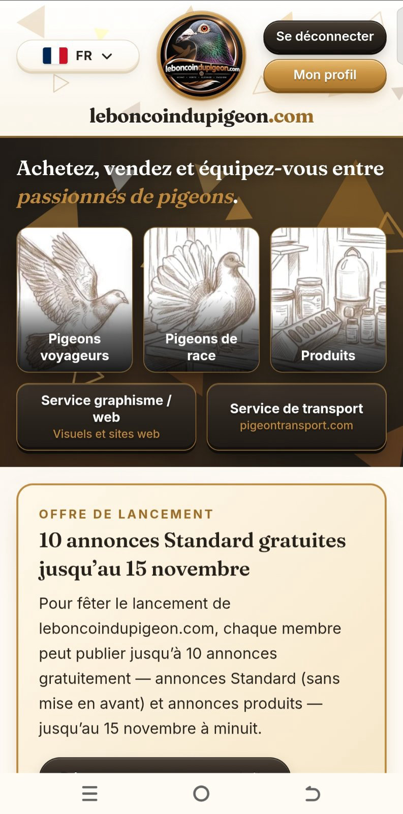 le boncoin du pigeon
